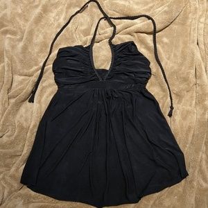 Black halter top